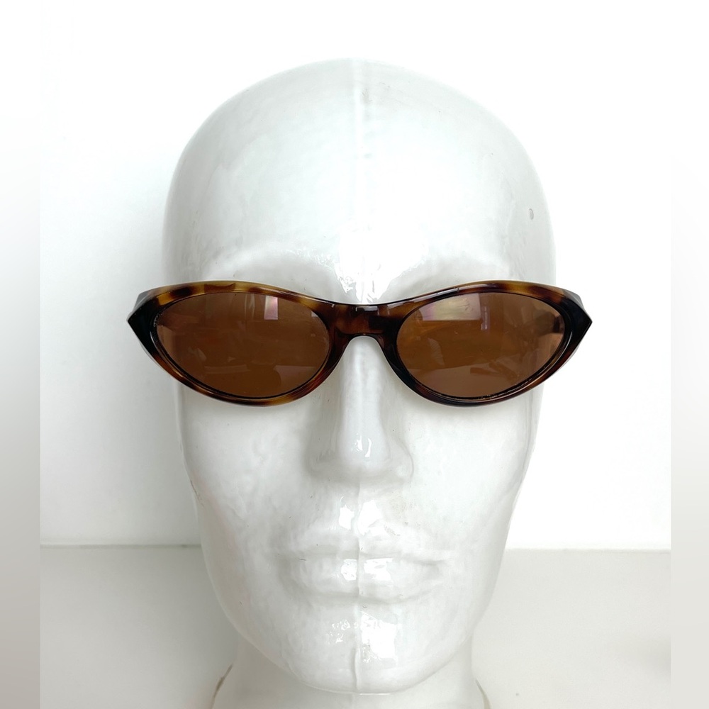 Vintage Arnette ITALY Falcon Brown Tortoise Sports Wrap Sunglasses 210-6702